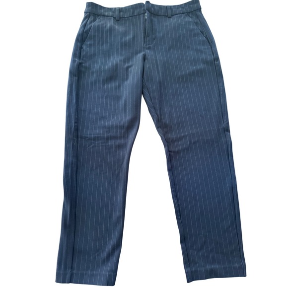 Liverpool Los Angeles Pants - Liverpool Los Angeles Pinstripe Pants Women 8/29 Navy Blue Career Trousers
